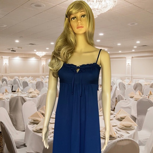 Vintage 1978 Spaghetti Strap Dress with matching Shawl - S - Picture 1 of 10